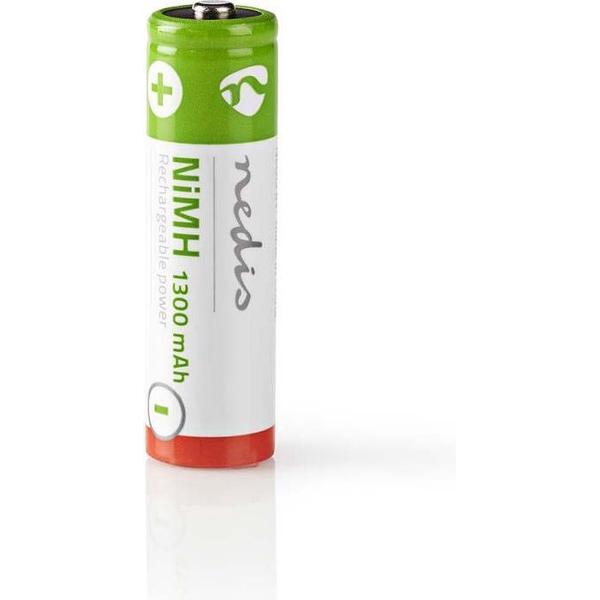 Nedis BANM13HR64B Oplaadbare Nimh Batterij Aa 1,2 V 1300 Mah 4 Stuks Blister