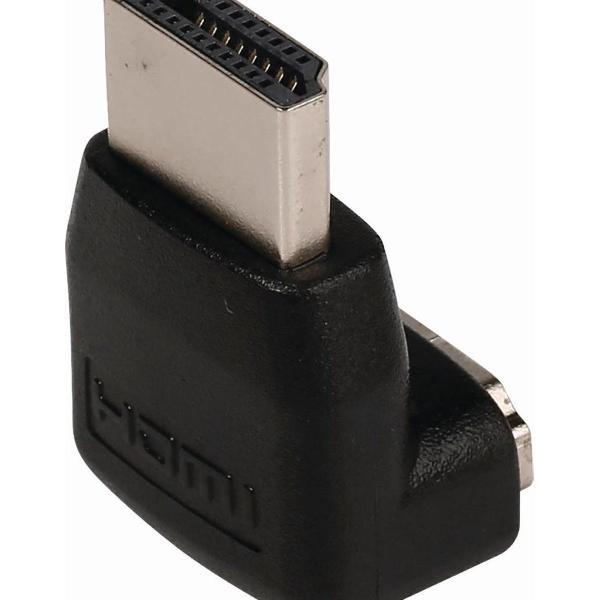 HDMI™-Connector 90° Haaks | HDMI™-Connector - HDMI™ Female | Zwart