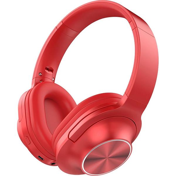 Koptelefoon - Aigi Moski - Draadloos - Bluetooth - On Ear - Rood - BSE