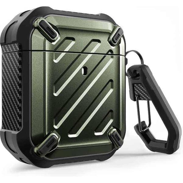 SUPCASE Unicorn Beetle Rugged Armor Apple AirPods 1 / Airpods 2 Case - Metallic Groen