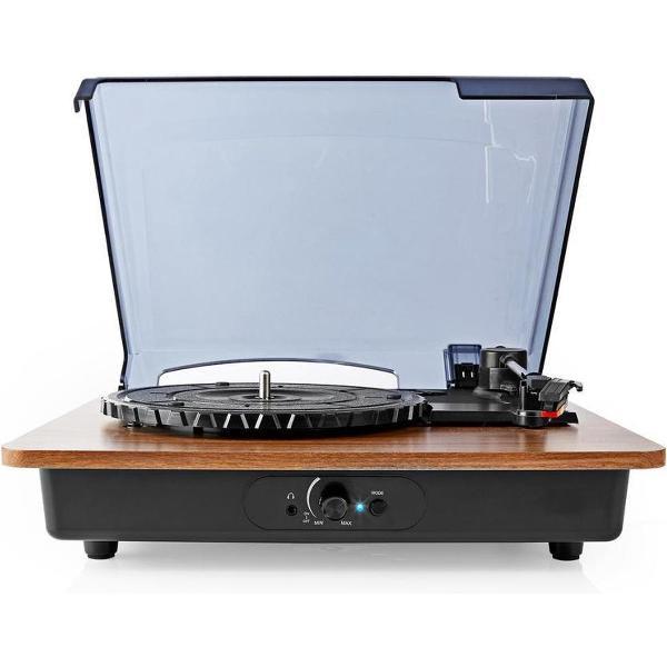 Nedis Platenspeler | 9 W | Bluetooth ® | Cover | Bruin