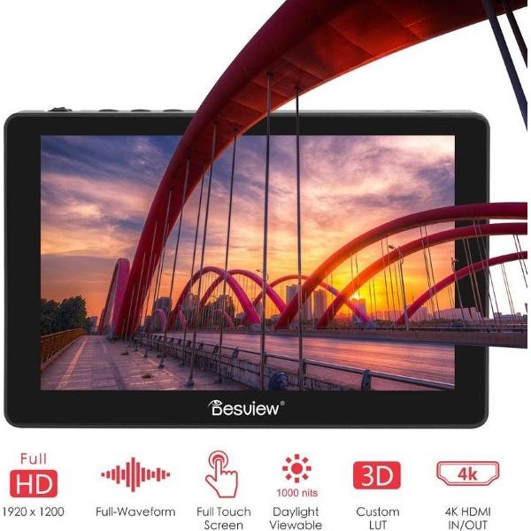 DESVIEW R7 PLUS 7 on camera monitor touch screen