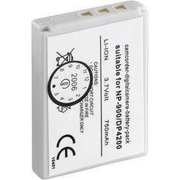 Conrad energy 250680 Camera-accu Vervangt originele accu NP-900 3.7 V 600 mAh