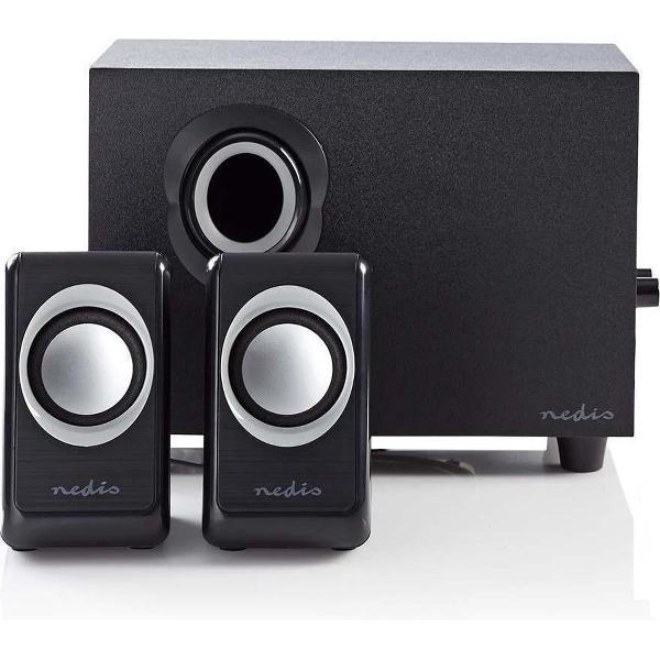 Luidsprekerset 2.1 - 33 Watt - Zwart/Zilver