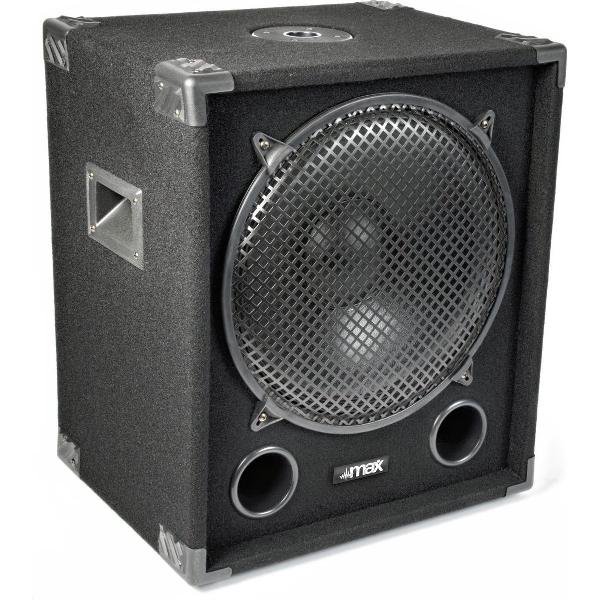 Subwoofer - MAX MAX18SUB passieve disco subwoofer 18 1600Watt - Zwart
