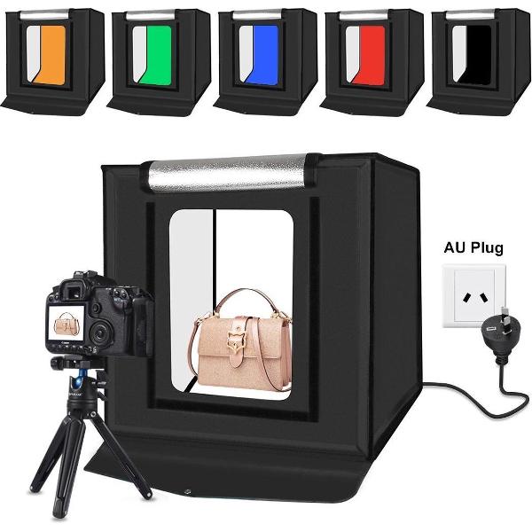PULUZ Draagbare 30 W 5500 K Wit Licht Foto Verlichting Studio Kit - 40 cm x 40 cm x 40 cm