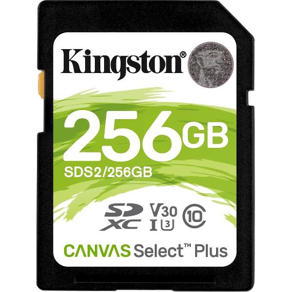 Kingston Technology Canvas Select Plus flashgeheugen 256 GB SDXC Klasse 10 UHS-I