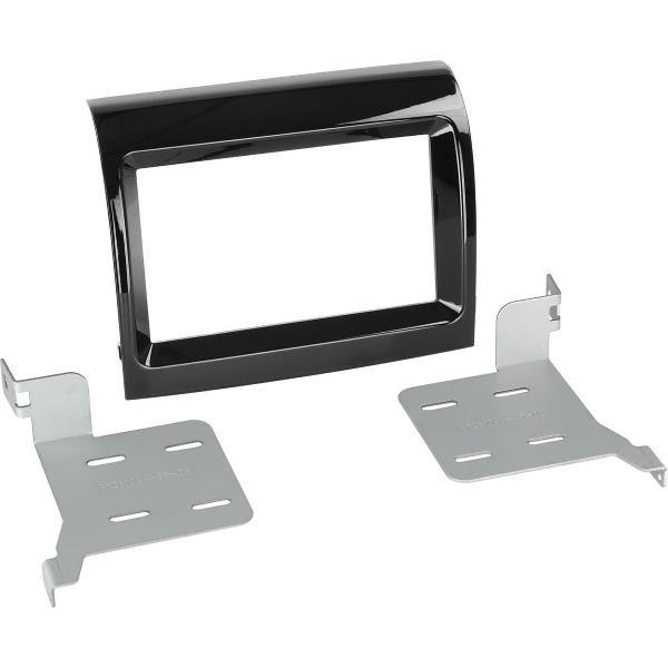 2-DIN Paneel Fiat Ducato - Citroën Jumper - Peugeot Boxer 2016-2019 Facelift Kleur: Piano Zwart