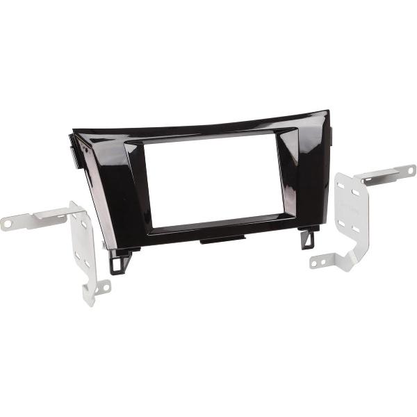 2-DIN Paneel Nissan Qashqai/ X-trail 2014-> - kleur: Zwart