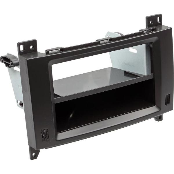 2-DIN Paneel Mercedes Benz A-Klasse/ B-Klasse/ Vito met Pocket Kleur: Zwart