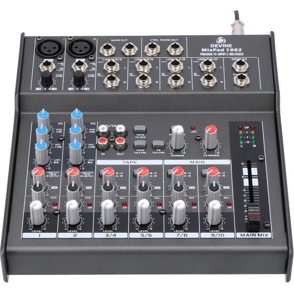 Devine MixPad 1002 professionele 10-kanaals mixer