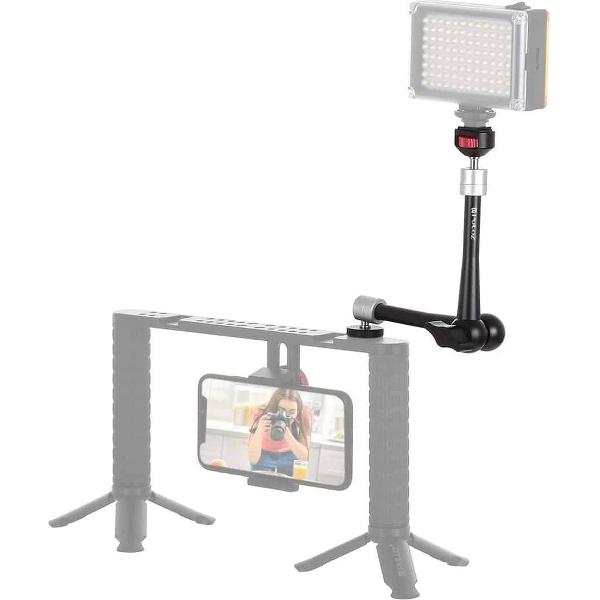 PULUZ 11 inch aluminiumlegering verstelbare gewrichtswerende magische arm