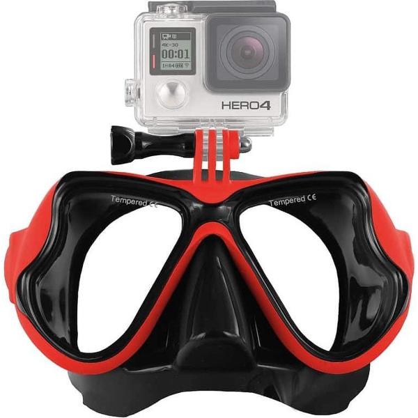 Watersport Duikuitrusting Duikbril Zwembril voor GoPro NIEUW HERO / HERO6 / 5/5 Sessie / 4 Sessie / 4/3 + / 3/2/1, Xiaoyi en andere actiecamera's (rood)