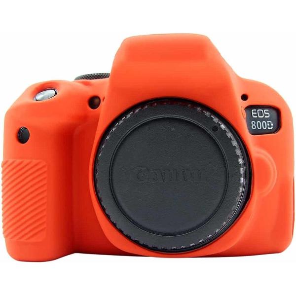 PULUZ zachte siliconen beschermhoes voor Canon EOS 800D (rood)