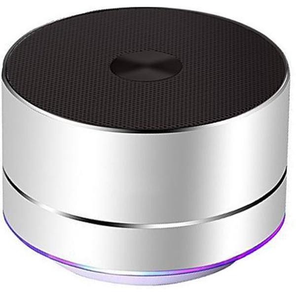 AUDIOlogic Bluetooth HQ luidspreker met microfoon en radio | SILVER METALLIC