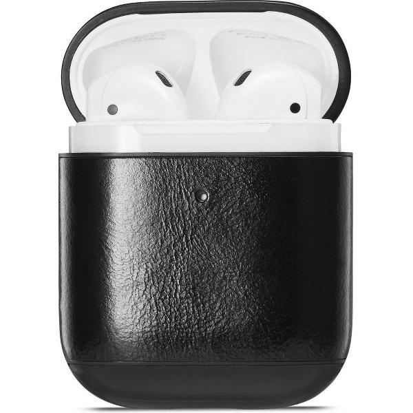 YONO Airpods Hoesje Leer – Hard Case – Zwart