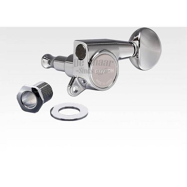 Gotoh SG-381-05-C Machine Heads, set gitaarmechanieken 3x links, 3x recht Chroom