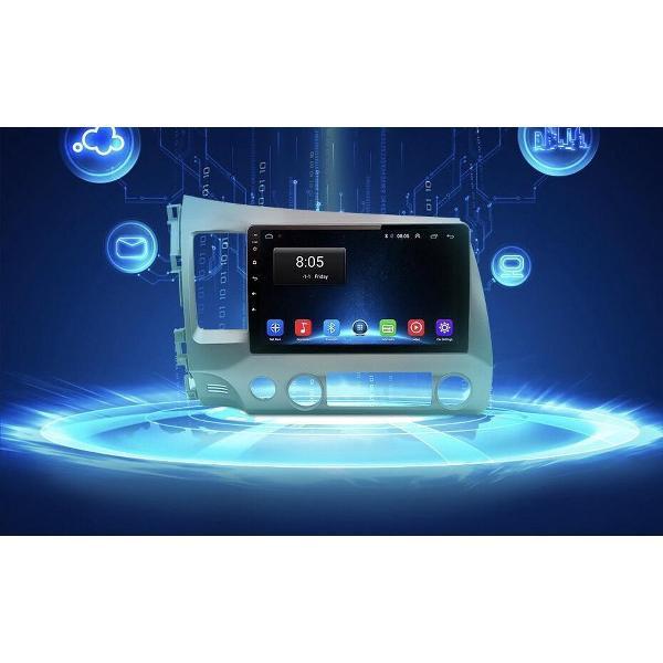 Honda Civic 2006-2011 Android 10 Navigatie en Multimediasysteem WiFi Bluetooth USB 1+16GB
