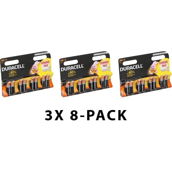 Duracell Duralock LR6 AA Batterijen - Voordeelverpakking 24 stuks