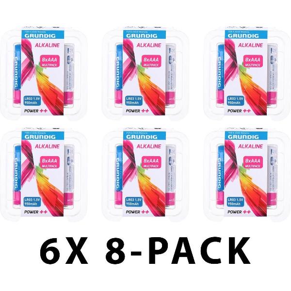 Grundig AAA batterijen - Alkaline LR03 - Voordeelverpakking 48 stuks