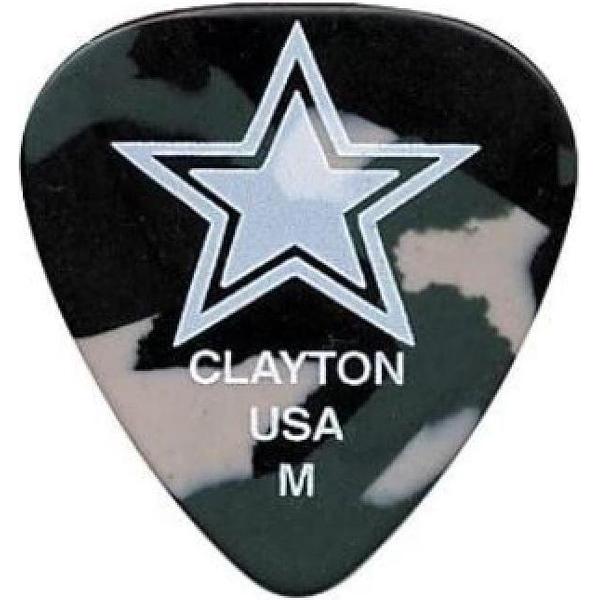 Clayton Camo plectrums medium 6 pack