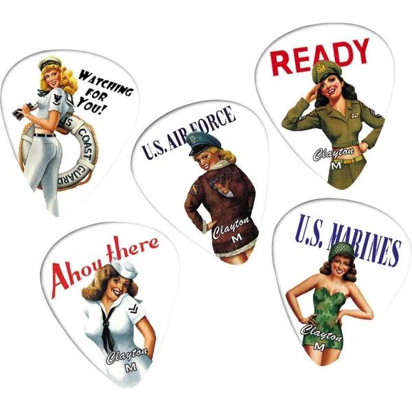 Clayton American hotties plectrums medium 12 pack
