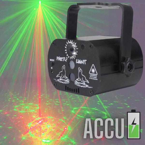 LED laser lamp - ACCU - Stroboscoop - Lasers - Discolamp - Feestverlichting - Discobal - Laser - Discolamp kinderen - Discobol