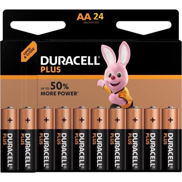 Duracell Plus Power AA batterij (penlite) LR06 Box Alkaline 1.5 V - 24 stuks