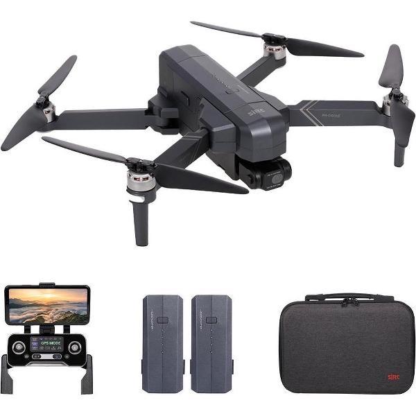 SJRC - F11 4K PRO EIS - DRONE - GPS - 5G WIFI FPV - BRUSHLESS MOTORS - UHD CAMERA - OPVOUWBAAR - SMART LiPo BATTERIJ -EXTRA ACCU - ZILVER GRIJS - ARODI