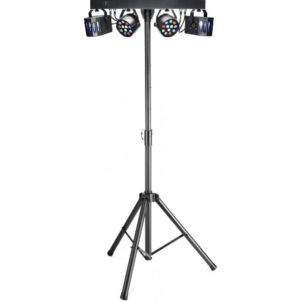 Stagg Alles-in-een effectlichtset met 2 ECOPAR XS en 2 derby's inclusief afstandsbediening en standaard