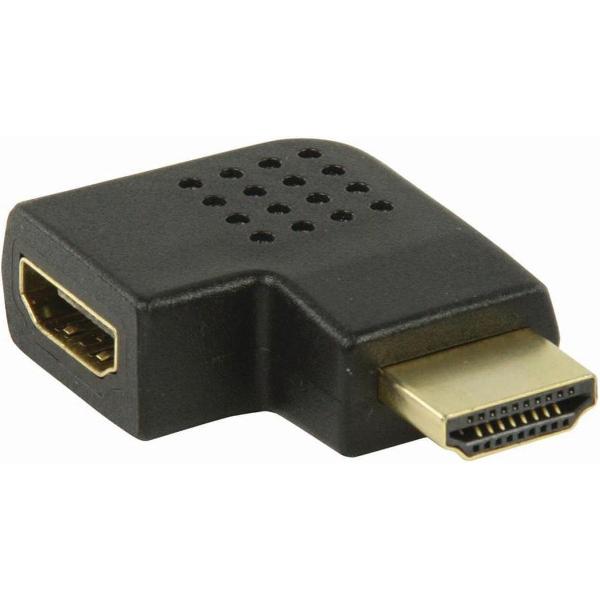 HDMI™-Adapter | HDMI™-Connector - HDMI™ Female | Links Gehoekt | Zwart