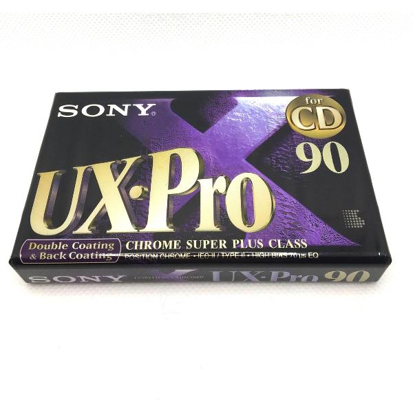 Audio Cassette Tape Sony UX-Pro 90 Chrome Class / Uiterst geschikt voor alle opnamedoeleinden / Sealed Blanco Cassettebandje / Cassettedeck / Walkman / Sony cassettebandje.