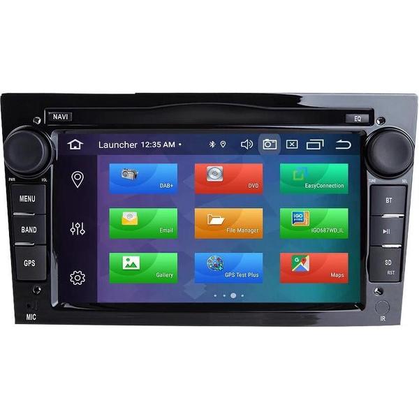 Opel (2002-2014) Android 10.0 navigatie 2GB+16GB DVD Speler Opel Corsa Astra Vectra Antara Vivaro Combo Meriva Zafira Signum Tigra ZWART
