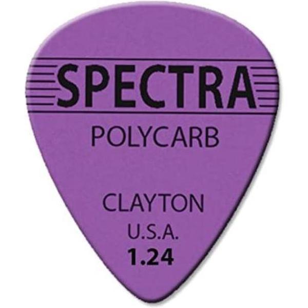 Clayton Spectra plectrums 1.24 mm 6-pack