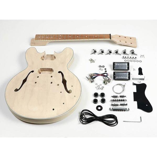 Elektrische gitaar zelfbouwpakket Boston KIT-ES-45 Archtop Thinline model