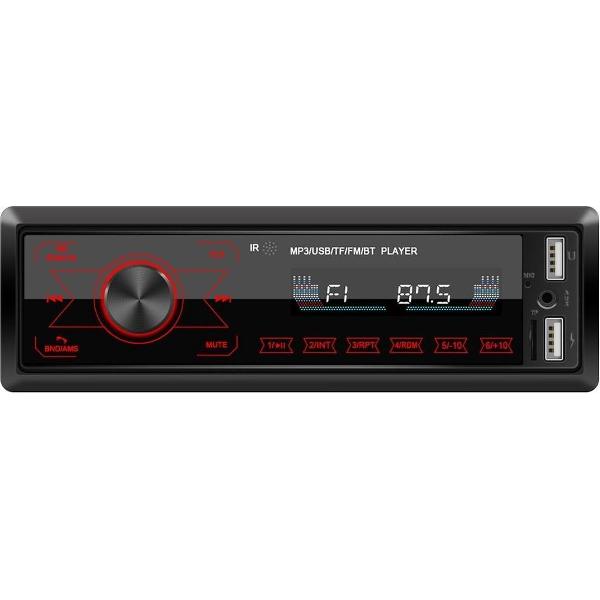 TechU™ T45 Autoradio 1 Din + Afstandsbediening – Bluetooth – USB – AUX – SD – FM Radio