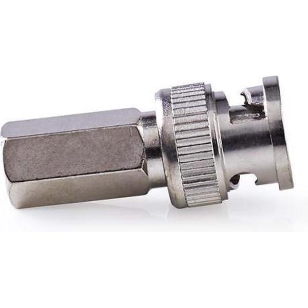Nedis CVVC01916ME Bnc-connector Mannelijk Voor 7,0mm-coaxkabels 25 Stuks Metaal