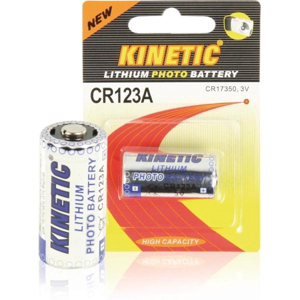 Kinetic Cr123a Cr123 Lithium Foto Batterij 3 V 1200 Mah 1-blister
