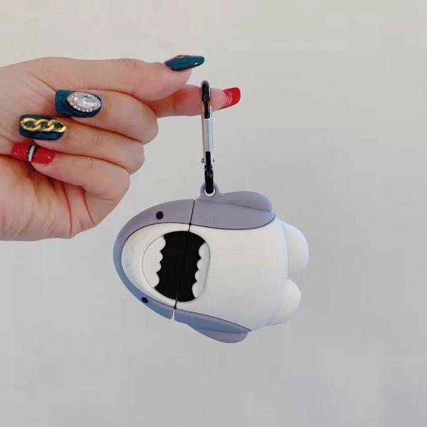 Airpods Hoesje | Airpods Case | Geschikt voor Apple AirPods 1 & 2 | Shark / Haai | Siliconen