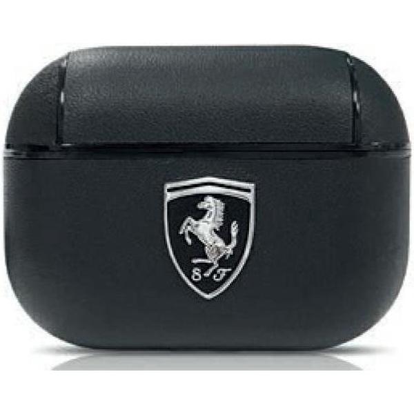 Ferrari FEOAPLEBK AirPods Pro hoes zwart / zwart Off Track echt leer