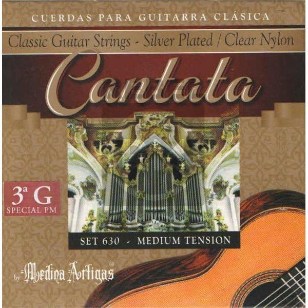 Medina Artigas Cantata 630 3°G professionele snaren voor klassieke gitaar met speciale behandeling G-snaar