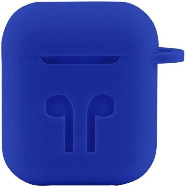 Case Cover Voor Apple Airpods - Siliconen Blauw Watchbands-shop.nl