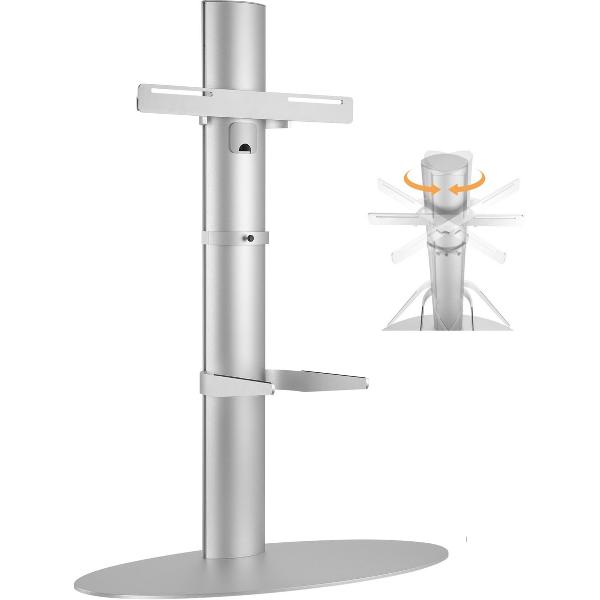Tv standaard statief design - hoogte verstelbaar draaibaar kantelbaar - 106 cm hoog
