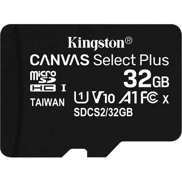Kingston - SDHC Geheugenkaart - Class 10 - Inclusief adapter - 32 GB