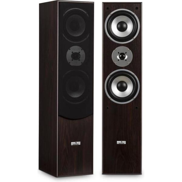 L766 3-weg bassreflex HiFi luidsprekerset walnuss