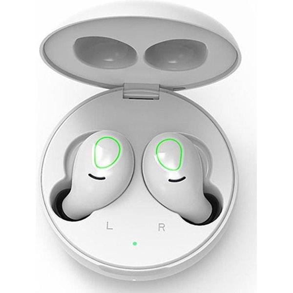 LEDWOOD - bluetooth oortjes - earpods – earbuds - S9 TWS BT 5.0 - draadloos opladen - Induction charge - Wit