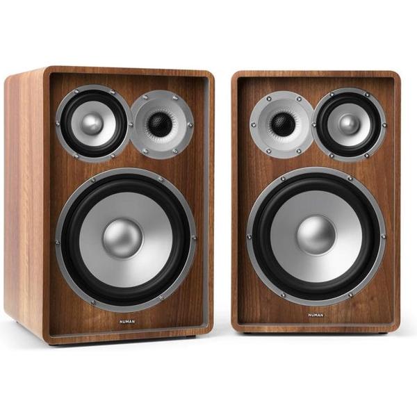 RETROSPECTIVE 1978 MKII - drie-weg schapluidsprekerset - walnoot