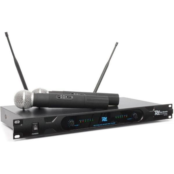Power Dynamics PD722H 2-Kanaals UHF Draadloos Microfoonsysteem incl. 2 Microfoons