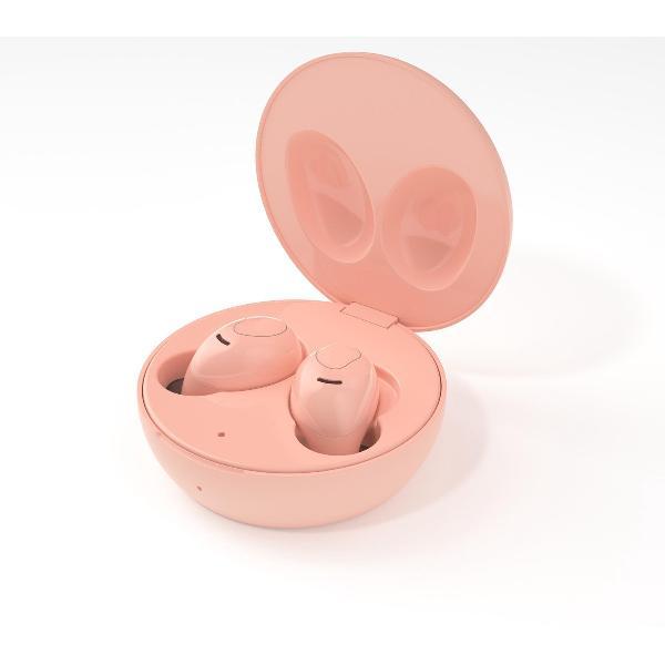 LEDWOOD - bluetooth oortjes - earpods – earbuds - S9 TWS BT 5.0 - draadloos opladen - Induction charge - Roze
