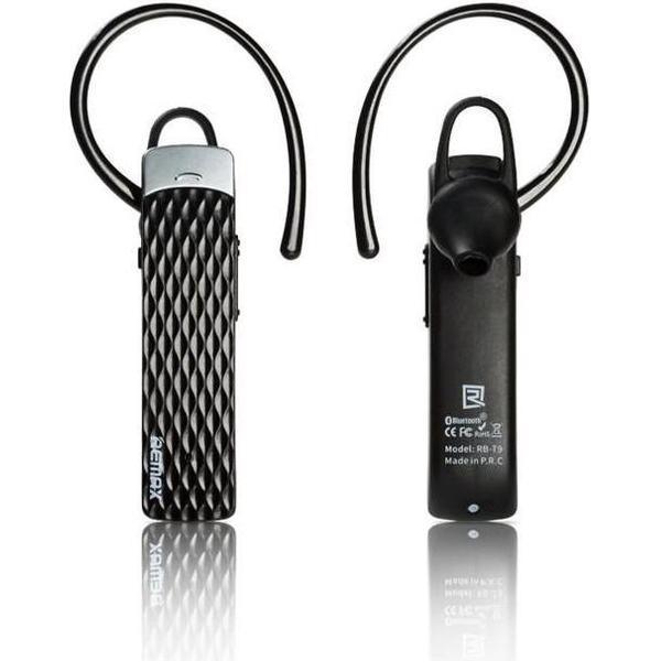 Remax RB-T9 Headset oorhaak, In-ear Zwart, Zilver Bluetooth